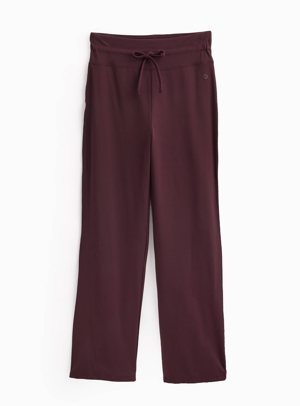 REAKTIV Dark Red Wide Leg Yoga Tie Front Legging L - Image 2